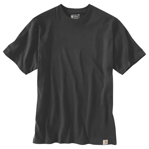 Carhartt Dearborn Relaxed T-Shirt XL schwarz für Männer - Hochwertiges T-Shirt im Relaxed Fit für optimalen Tragekomfort. Robuster schwerer Jersey mit Rippstrick-Rundhalsausschnitt, ideal für den täglichen Gebrauch.