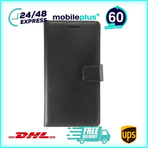 Leder Handyhülle für Samsung Galaxy S6 Edge Plus Schwarz 4250710564811
