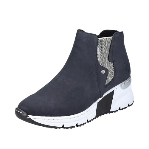 Rieker Damen Stiefeletten X6361 in blau von Rieker