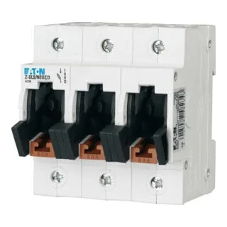 Eaton Sicherungs-Lastschalter 3p. max. 63A Z-SLS/NEOZ/3 - Batteriedienst: Hochwertiger Sicherungs-Lasttrennschalter mit vielseitigen Anschlussmöglichkeiten und einfacher Installation dank schraubkappenloser Stecktechnik.