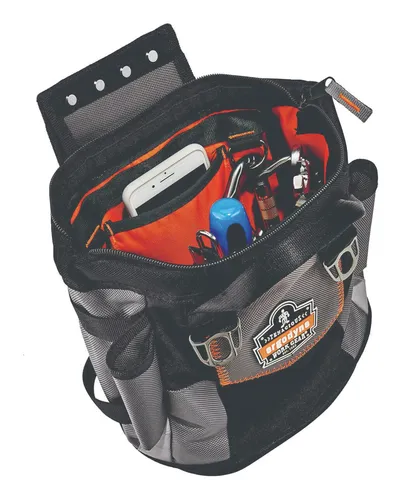 TENACIOUS Werkzeugbeutel Premium 5517 - Robuster Werkzeugbeutel aus 1680D Polyester, ideal für Handwerkzeuge mit 8 Fächern zur optimalen Organisation und einem einhändigen Schnappverschluss für einfachen Zugriff.