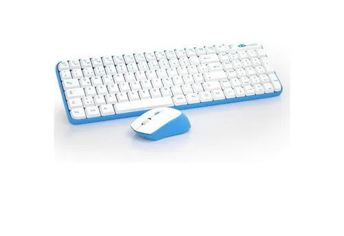 Vivitar V610 Wireless Gaming Tastatur-Maus-Kombination [DE-Layout] - Kabelloses Set mit ergonomischem Design und softem Klick für eine ruhige Nutzung. Ideal für Büro und Gaming, bietet hohe Empfindlichkeit und schnelle Reaktionszeiten.