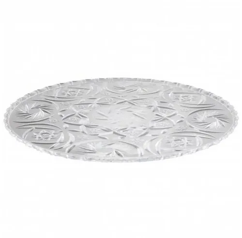 axentia Tortenplatte Eva, Kristalloptik, Ø 30 cm - Elegante Tortenplatte in Kristalloptik, ideal für besondere Anlässe und Präsentationen, Ø 30 cm, Höhe 0,6 cm.