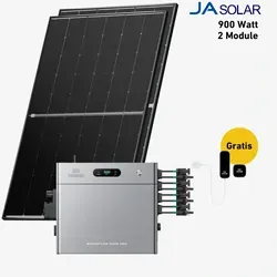 Balkonkraftwerk 900 Watt Komplettset mit Zendure Solarflow 2400 Pro - Effizientes Balkonkraftwerk mit 900 W, zwei bifazialen Solarmodulen und 2,4 kWh Stromspeicher. Ideal für nachhaltige Energieerzeugung auf dem Balkon.