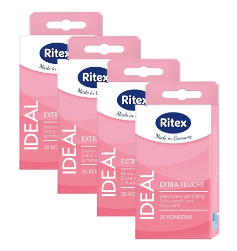 ( 4 x 20er ) Ritex ideal Kondome - Extra feucht 80