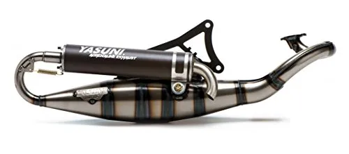 Auspuff Yasuni Scooter R schwarz für Minarelli liegend