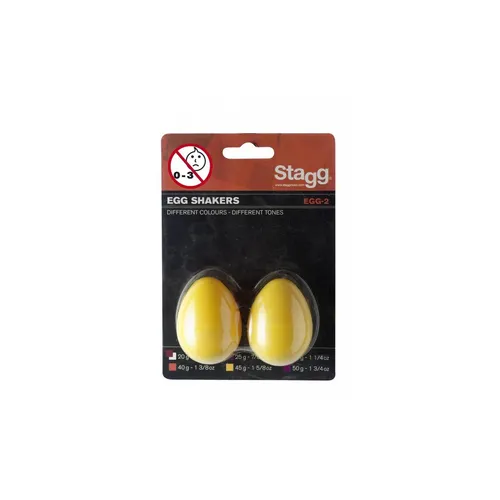 STAGG Egg Shaker 2er Pack gelb
