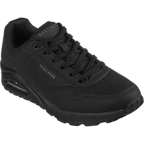 Skechers Uno-Stand On Air 52458-BBK Herren - Sneaker mit Air-Cooled Memory Foam Innensohle für optimalen Tragekomfort und sichtbare Luftpolsterung. Ideal für sportliche Freizeitlooks und täglichen Komfort.