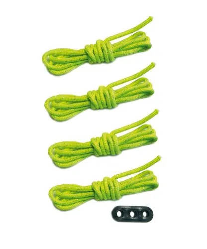 Abspannleine Abspannschnur grün neon 4 x 3 meter leuchtend reflektierend Zeltleine Zeltschnur Vorzelt Wohnwagen