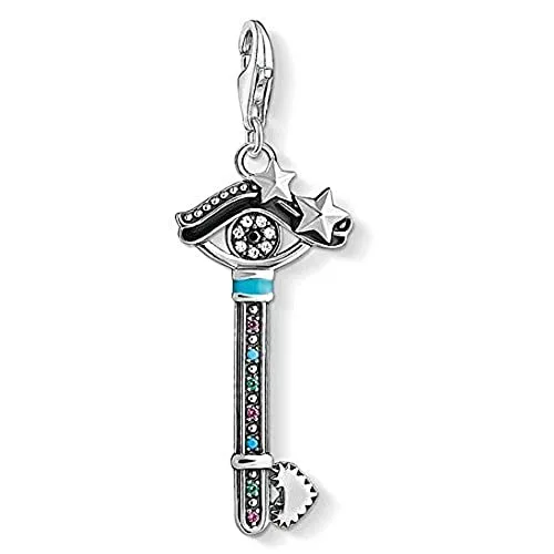Thomas Sabo Damen-Anhänger Schlüssel zum Herzen 925 Sterling Silber - Eleganter 925 Sterling Silber Charm-Anhänger, perfekt für Bettelarmbänder und Ketten. Ein ideales Geschenk für besondere Anlässe wie Geburtstage oder Valentinstag.