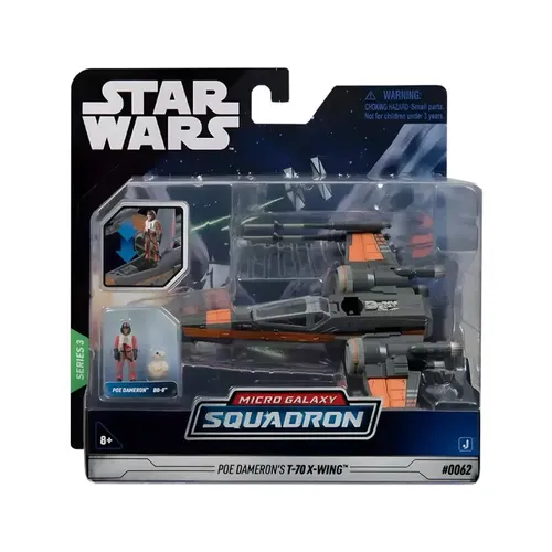 Jazwares Star Wars Micro Galaxy Squadron Serie 3 #0062 Poe Dameron's T-70 X-Wing