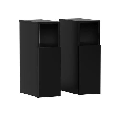 Vicco Nachtschrank Enton, Schwarz, 2er set in schwarz von Vicco