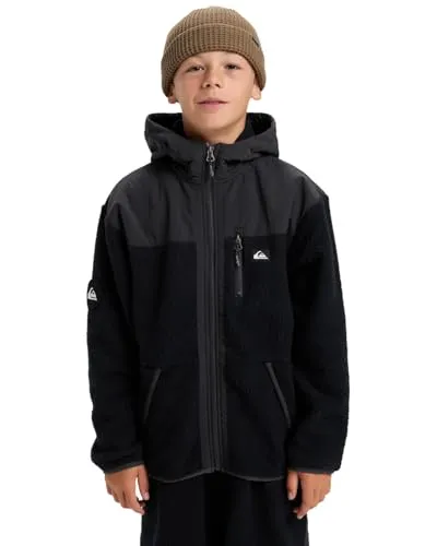 Quiksilver Fleece Back to S School Jungen Schwarz 14 von Quiksilver