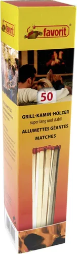 Favorit Streichhälzer 50 Stück extra lang, Ofenanzünder, Anzünder, äkologisch