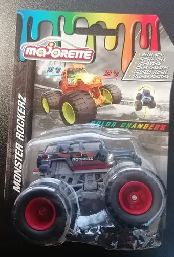 Majorette 212057257 - Premium Cars - Monster Rockerz Color Changers, Toyota,blau
