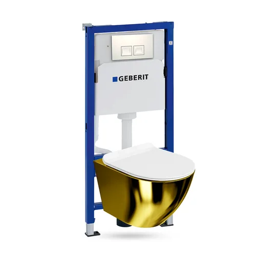 Geberit Wc Set Mit Vorwandelement, Wand-wc Und Spülknopf