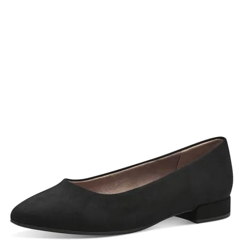 Jana Vegan Ballerina Schwarz mit Blockabsatz 36 EU - Elegante Ballerina in Größe 36 mit 2 cm Blockabsatz. Vegan und aus hochwertigem Textil, ideal für komfortable und stilvolle Auftritte.