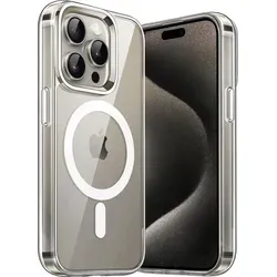 Schutzhülle für iPhone 15 Pro Hülle kompatibel mit MagSafe Transparent Silikon Case - Transparent
