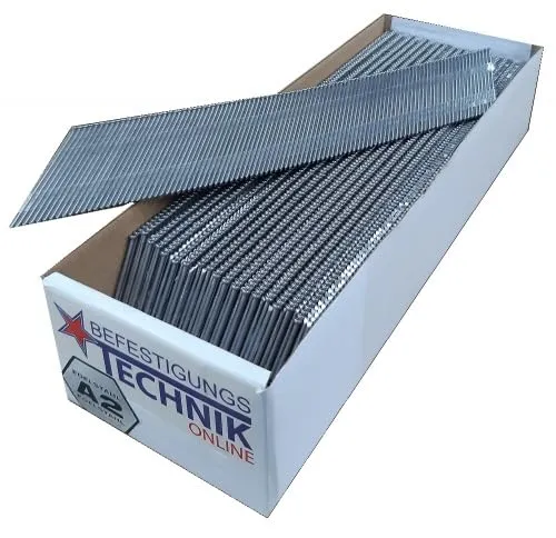 34° DA Nägel 56mm rostfrei für Druckluftnagler - Nagelmagazine für Druckluftnagler, perfekt für Bostitch, Prebena, Tjep und mehr, mit rostfreien Stauchkopfstiften für langlebige Verbindungen.