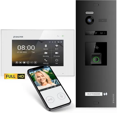 Balter EVO HD Video-Türsprechanlage mit Fingerprint und App von Balter