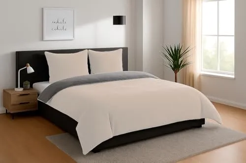 heimtexland Teddy Flanell Wende Bettwäsche Set - Kuschelig weiche Flanell Bettwäsche für den Winter, 200x200 cm Bettbezug und 2 Kissenbezüge, sorgt für wohlige Wärme und Komfort beim Schlafen.