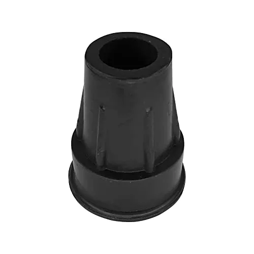 cyclingcolors krücken gummi 18mm schwarz mit Metallverstärkung pads gehstöcke unterarmgehstützen stockspitze für wanderstöcke Rund Rohrkappen Endkappen Kappen Rundrohr