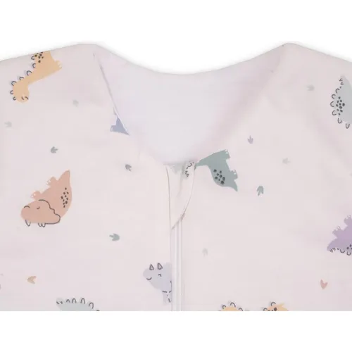 Julius Zöllner Schlafoverall Jumper aus Jersey Baumwolle - Little Dinos - Babyschlafsäcke, atmungsaktive Baumwolle, viel Bewegungsfreiheit und integrierter Reißverschluss-Schutz für sicheren Schlaf.