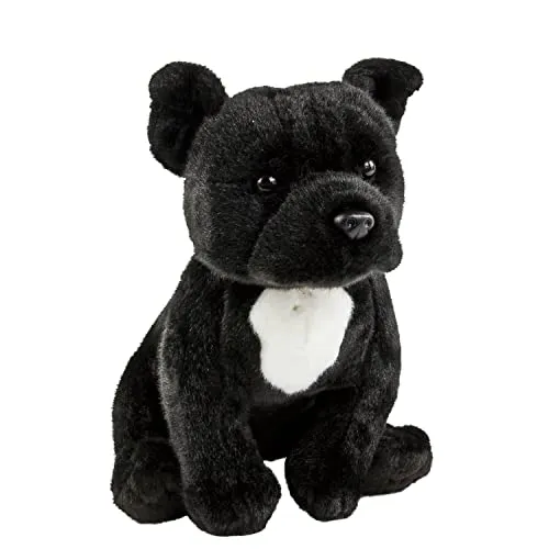 Teddys Rothenburg Kuscheltier Pitbull 30 cm schwarz - Kuscheltiere, ab Geburt geeignet und maschinenwaschbar bis 30 Grad Celsius für einfache Pflege.
