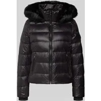 Tommy Hilfiger Glänzende Jacke WW0WW47354 für Damen - Funktionsjacke aus recyceltem Nylon, wasserabweisend und mit Daunenfüllung für optimalen Kälteschutz. Stilvoll mit abnehmbarer Kapuze und Tommy Hilfiger-Details.