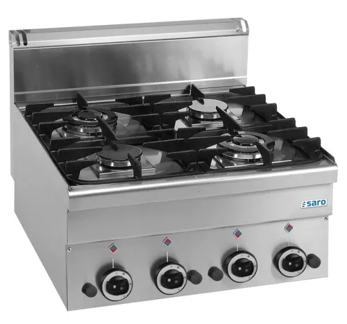 Produktbild SARO Gasherd 4 Brenner Auftisch 600 Line G4S6