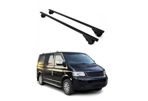 OMAC Dachträger Gepäckträger für VW Transporter T5 (2003-2015) - Dachgepäckträger aus hochwertigem Metall, abnehmbar und wasserbeständig, ideal für vielseitige Transportlösungen bei Outdoor-Abenteuern.