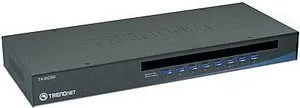 TRENDnet TK 803R KVM-Switch - KVM Switch mit 8 Ports für 1 Benutzer, rackmontierbar und TAA-konform - ideal für effizientes Server-Management in Rechenzentren.