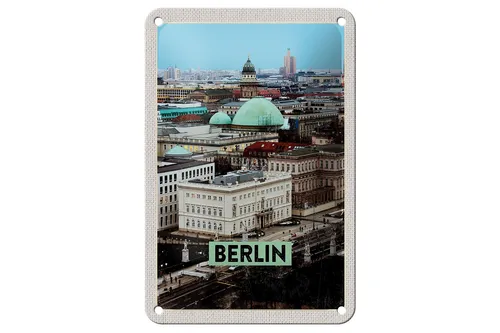 Blechschild Reise 12x18 cm Berlin Deutschland Aussicht Berlin Schild