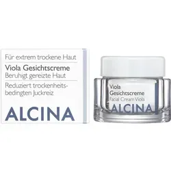 Alcina For Dry Skin Viola Creme 50 ml - Medizinische Körperpflege für trockene Haut, spendet intensiv Feuchtigkeit und beruhigt Hautreizungen für ein gesundes Hautbild.