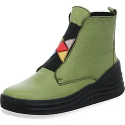 Gemini Damen Boot grün Größe 36 - Stiefel aus hochwertigem Leder mit flexiblem, gummiertem Laufsohle und herausnehmbarer Innensohle für hohen Tragekomfort und stilvolles Design.