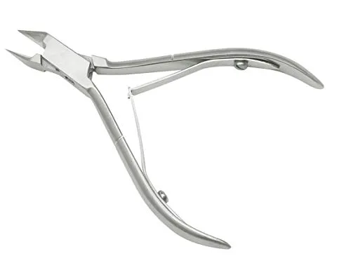 Eckenzange spitz für Fußpflege- Nagelzange für Fußnägel- feine Turmspitze-Edelstahl (12,5)
