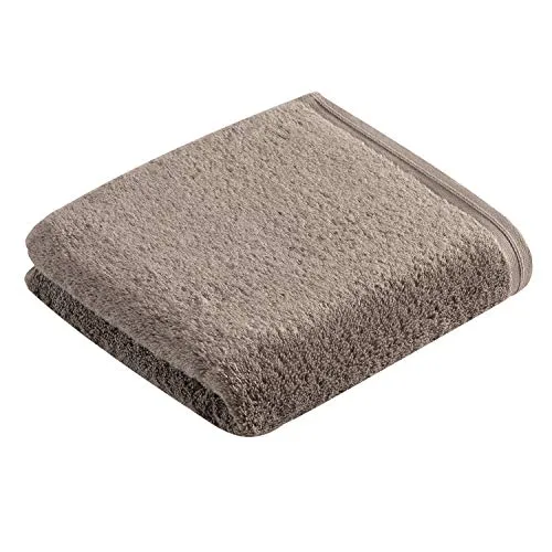 Vossen Vegan Life Handtuch 50 x 100 cm pepplestone in braun von Vossen