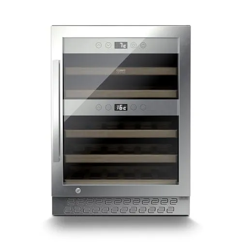 Caso Design CASO WineChef Pro 40 - Premium Weintemperierer - Weinkühlschränke mit Kompressortechnik und zwei Temperaturzonen für die perfekte Lagerung Ihrer Weine.