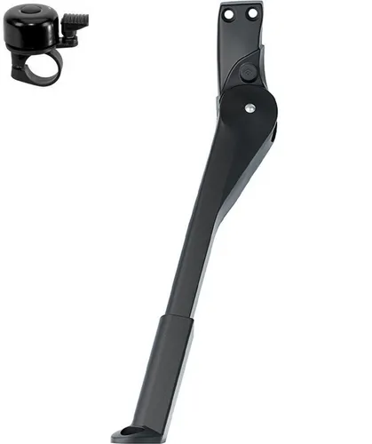 maxxi4you Fahrrad-Hinterbauständer Hebie 0669 E Fahrrad Hinterbauständer 18 Schwarz inkl. Fahrradklingel