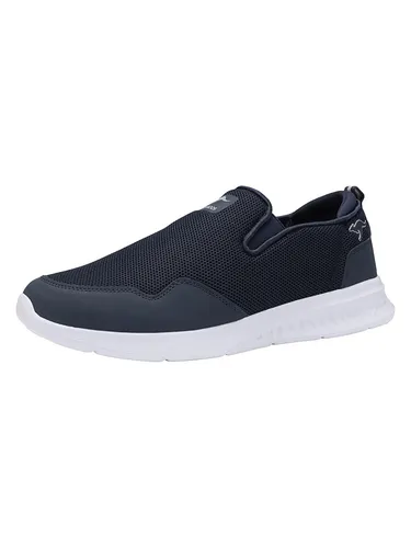 KangaROOS Herren KL-A Graft Slipper, dk Navy/Vapor Grey, 43 EU - Slipper & Mokassins für Herren mit atmungsaktivem Mesh-Obermaterial, ideal für warme Tage und ausgestattet mit praktischer Tasche für Wertgegenstände.