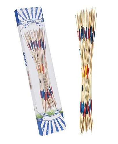 Spetebo Riesen Mikado in XXL Ausführung - 31 Stangen mit jeweils 90cm Länge - Holz Mikadospiel Kinder Spiel für Innen & Außen