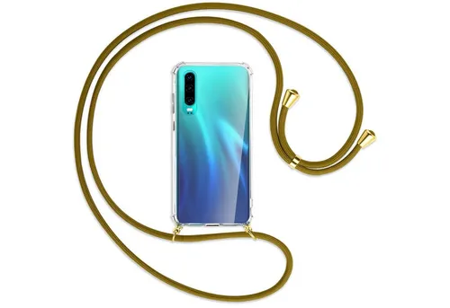 mtb more energy Handykette für Huawei P30 [NC-018-G], Umhängehülle mit Band [NC-018-G]