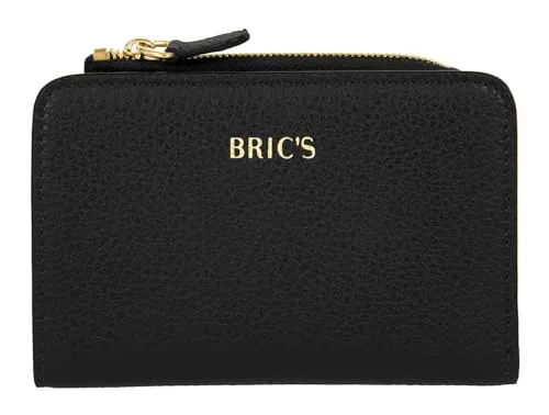 Bric's Leder Geldbörse Gondola Mughetto Wallet Black schwarz