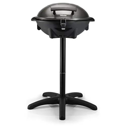 Tristar elektrischer Tisch- und Standgrill BQ-2816 - 46x35cm Grillfläche, 2200 Watt, höhenverstellbar und mit Anti-Haftbeschichtung für perfektes Grillvergnügen