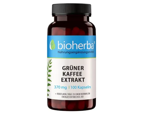 BIOHERBA R Grüner Kaffee Extrakt 370 mg 100 Kapseln Nahrungsergänzungsmittel