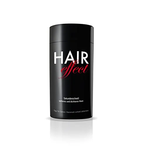 Hair Effect – Volles Haar in Sekunden! Premium Streuhaar 26g | Schütthaar zur Haarverdichtung und Ansatzkaschierung | Authentischer Look in Sekunden für Männer und Frauen (Dunkelbraun)