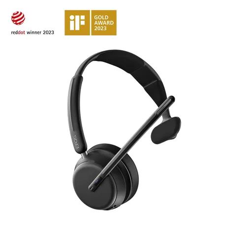 EPOS IMPACT 1030T - Einseitiges Bluetooth Headset mit Mikrofon für PC, optimiert für offene Büros, Microsoft Teams zertifiziert, Super Wideband Audio für klare Kommunikation