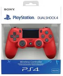 PlayStation 4 Dualshock Wireless-Controller rot - kabelloser Gaming-Controller, mit Leuchtleiste und 11 Tasten für maximales Spielerlebnis