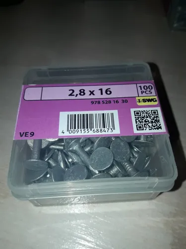 SWG Dachpappstifte feuerverzinkt. 2,8x16 mm