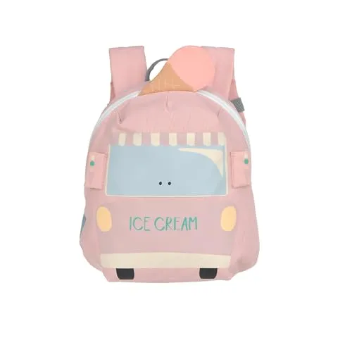 Lässig Kinderrucksack Tiny Backpack Tiny Drivers Ice Cart in pink von LÄSSIG